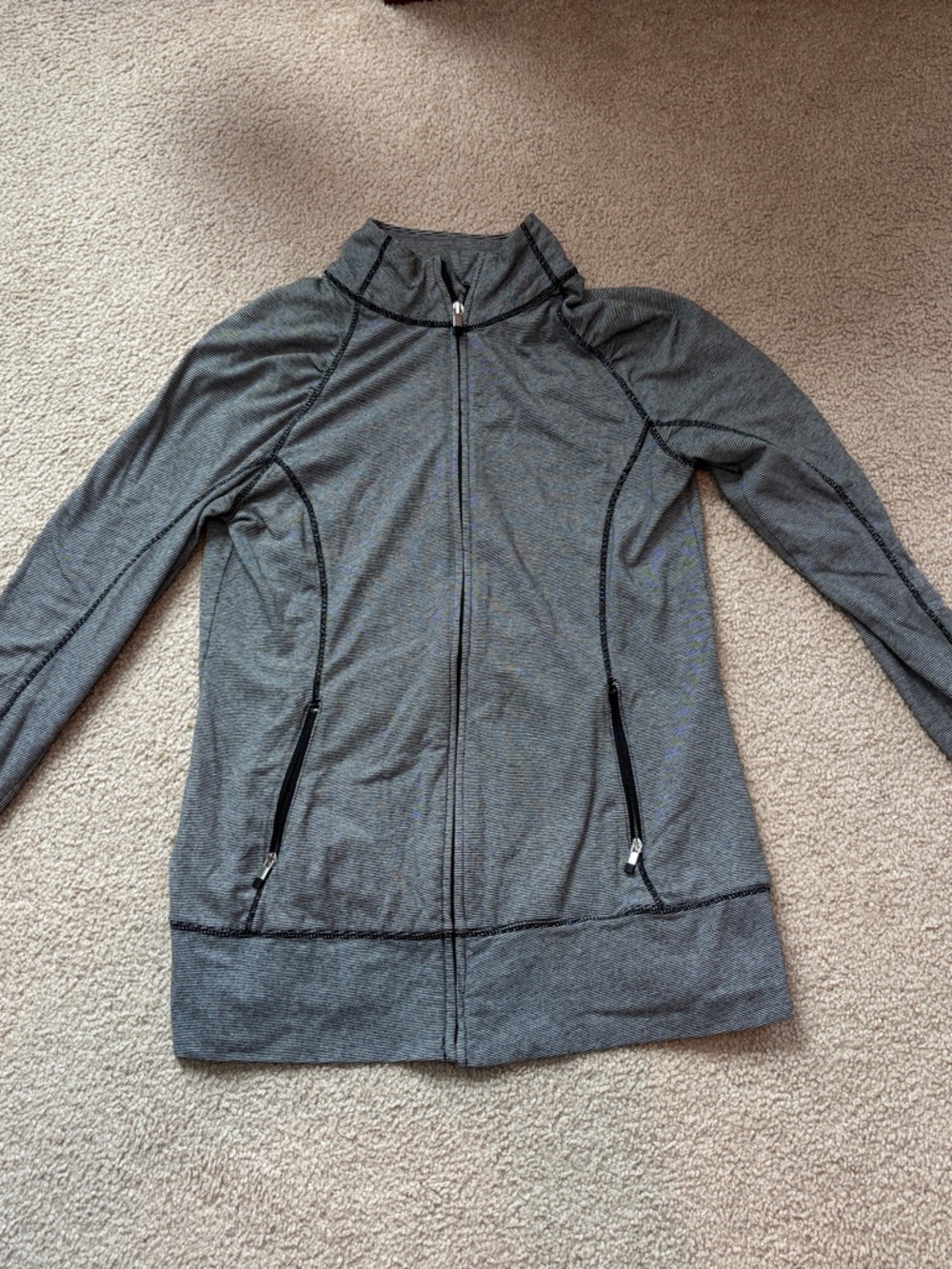 GAP Women's Charcoal Gray Full-Zip Utility Jacket